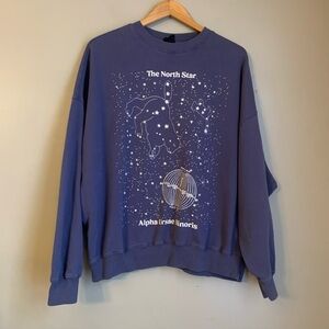 Pacsun Sweatshirt Graphic Print The North Star Alpha Ursae Minoris One Size Star